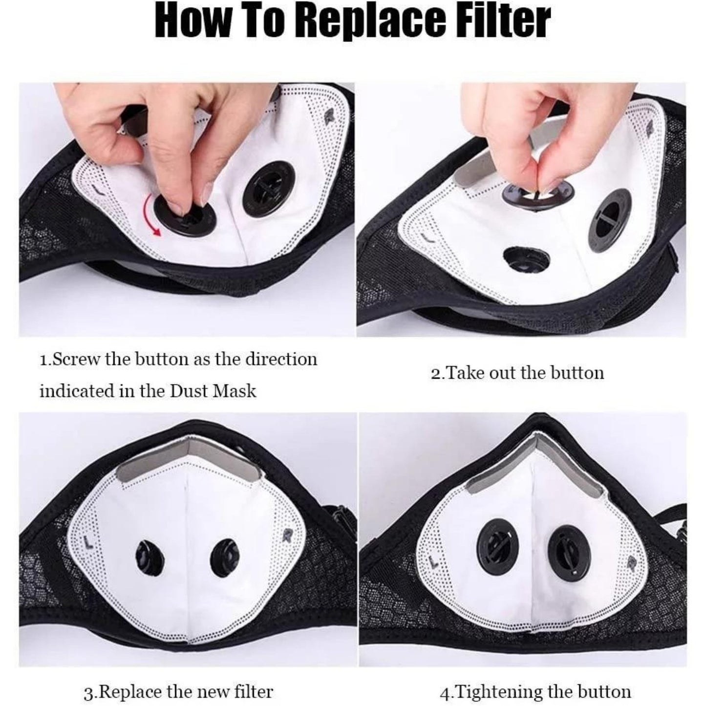 💖Reusable Carbon Filter Dust Mask – Built for Active Lifestyles
