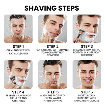 🔥2026 NEW ARRIVAL🎁24-Piece Men's Razor Blade Set with Free Handle